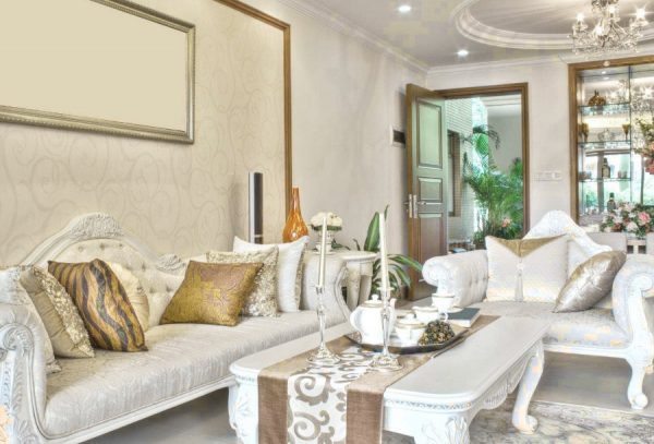 Elegant French Home Design Soft Patterns
