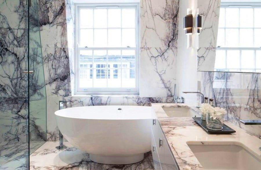 Granite Bathroom with Bathtub