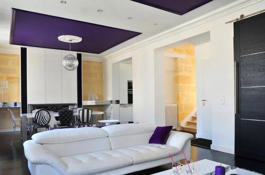 50 Unique Ceiling Design Ideas to Update the Forgotten Wall - Purple Ceiling Design