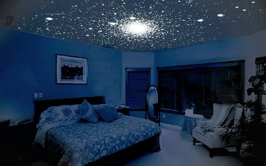 50 Unique Ceiling Design Ideas to Update the Forgotten Wall - Starry Night Ceiling Design