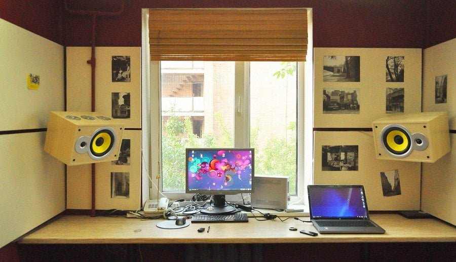 Computer Desk Window Sill