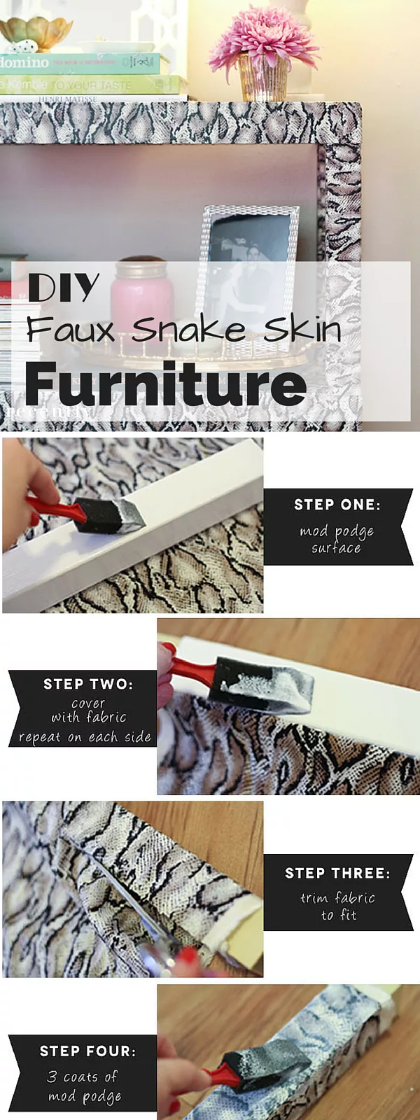 Faux Snake Skin Furniture