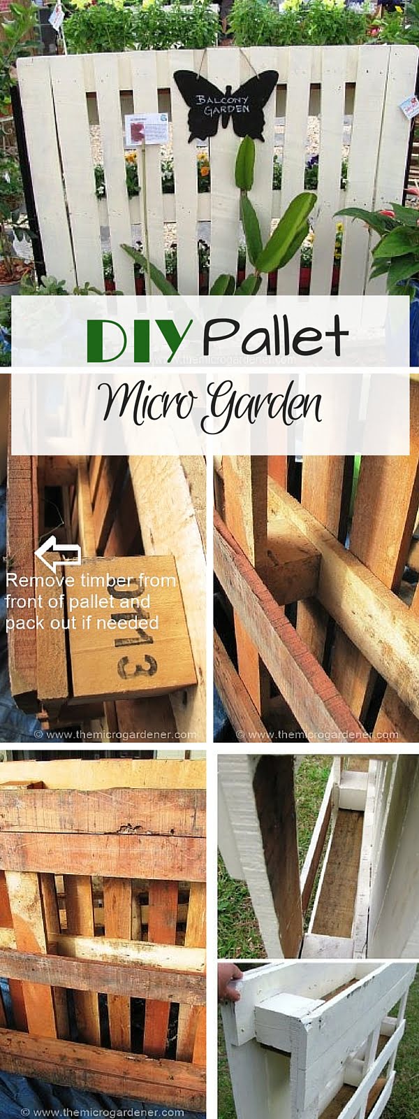 Check out the tutorial: #DIY Pallet Micro Garden