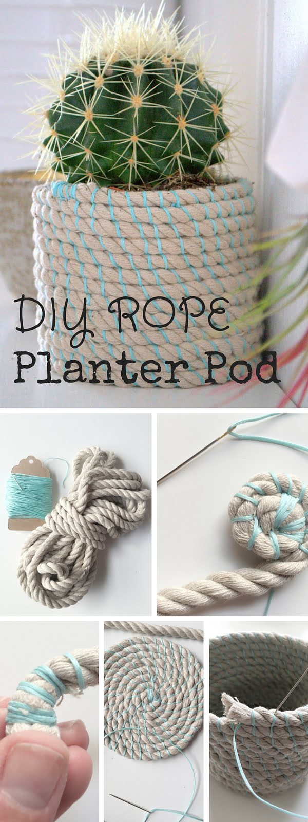 Check out the tutorial: #DIY Rope Pod #crafts #homedecor