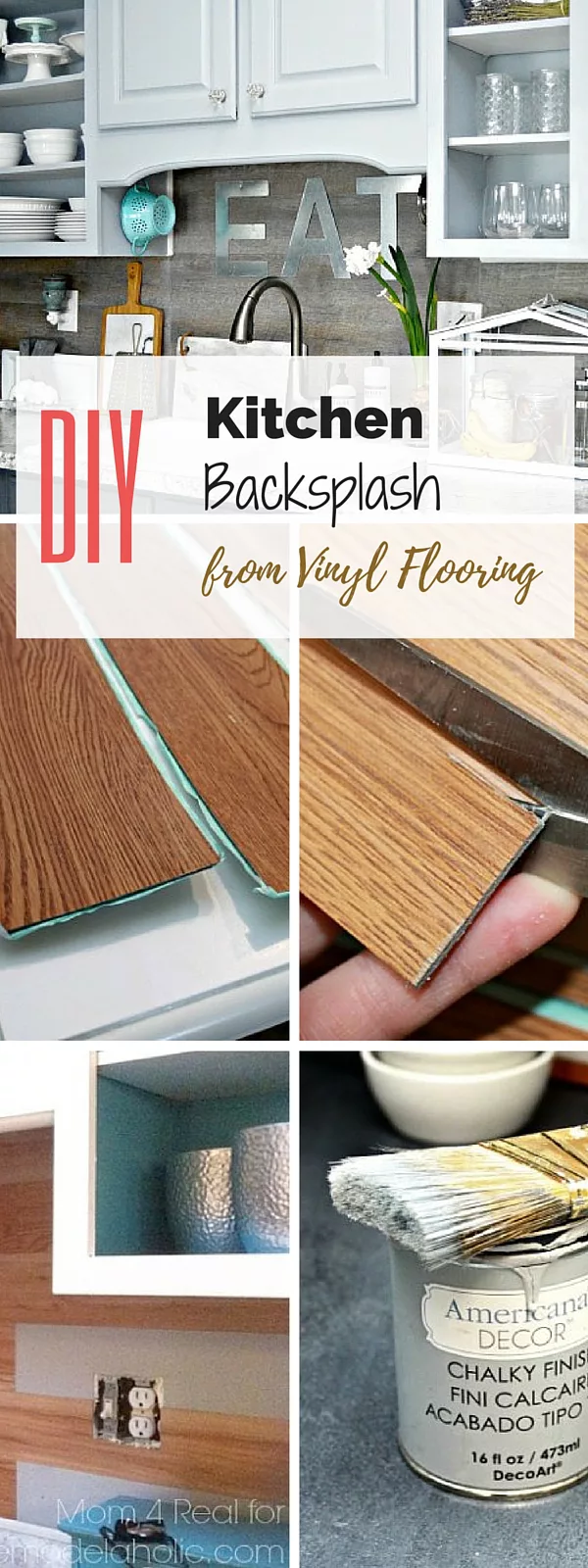 Vinyl Plank Backsplash
