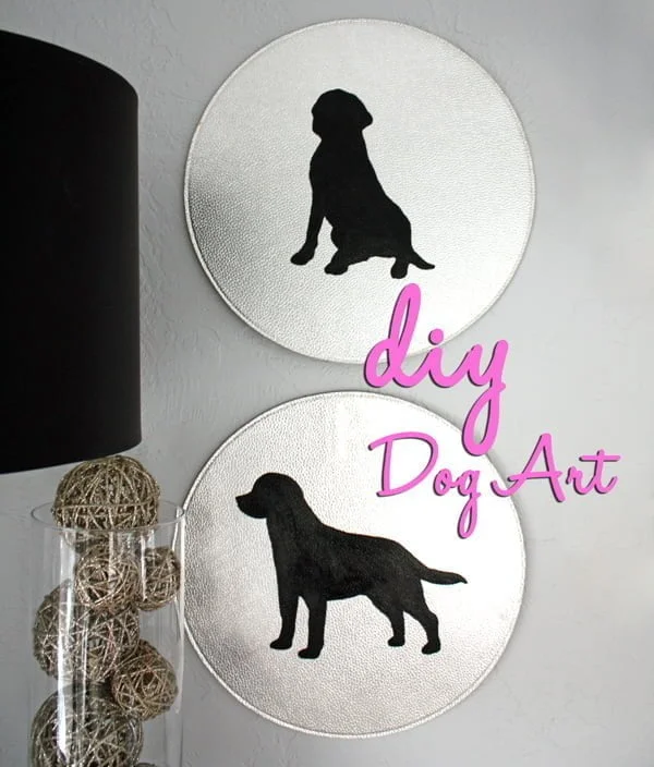 Cute idea! Make dog wall art.