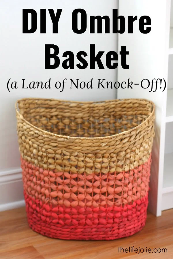 ombre basket for some extra style at home. Try it!