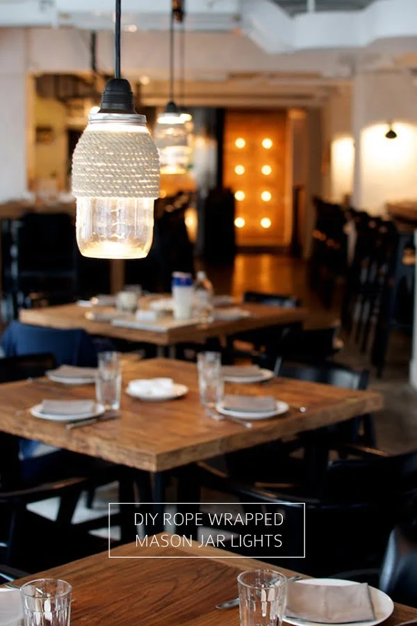 How to make rope wrapped lights that look great inside and outside. Worth a try!