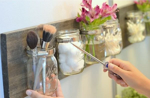 Mason Jar Shelves