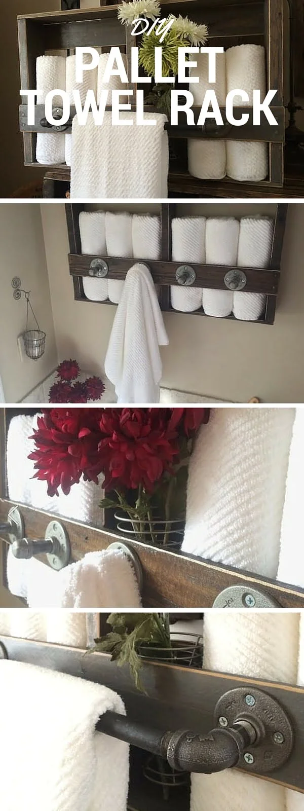 Pallet Towel Rack