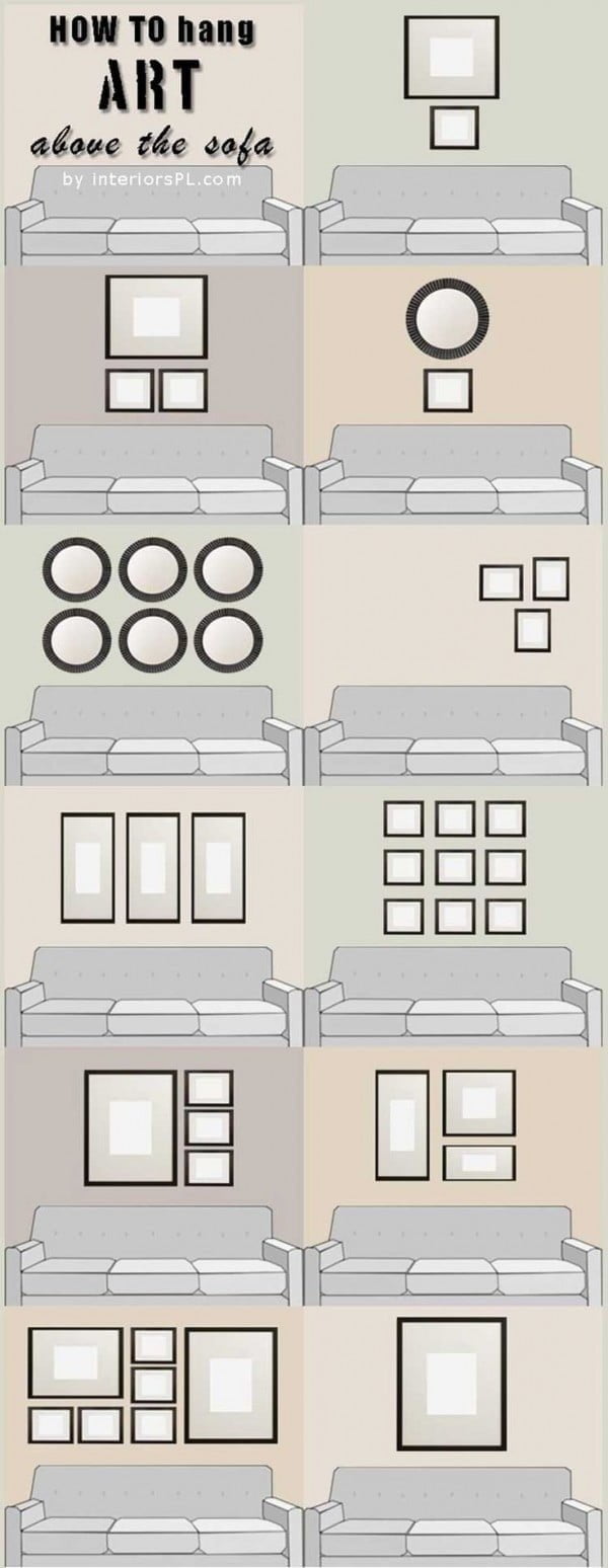 Decorate the Space Above Sofa Cheat Sheet 