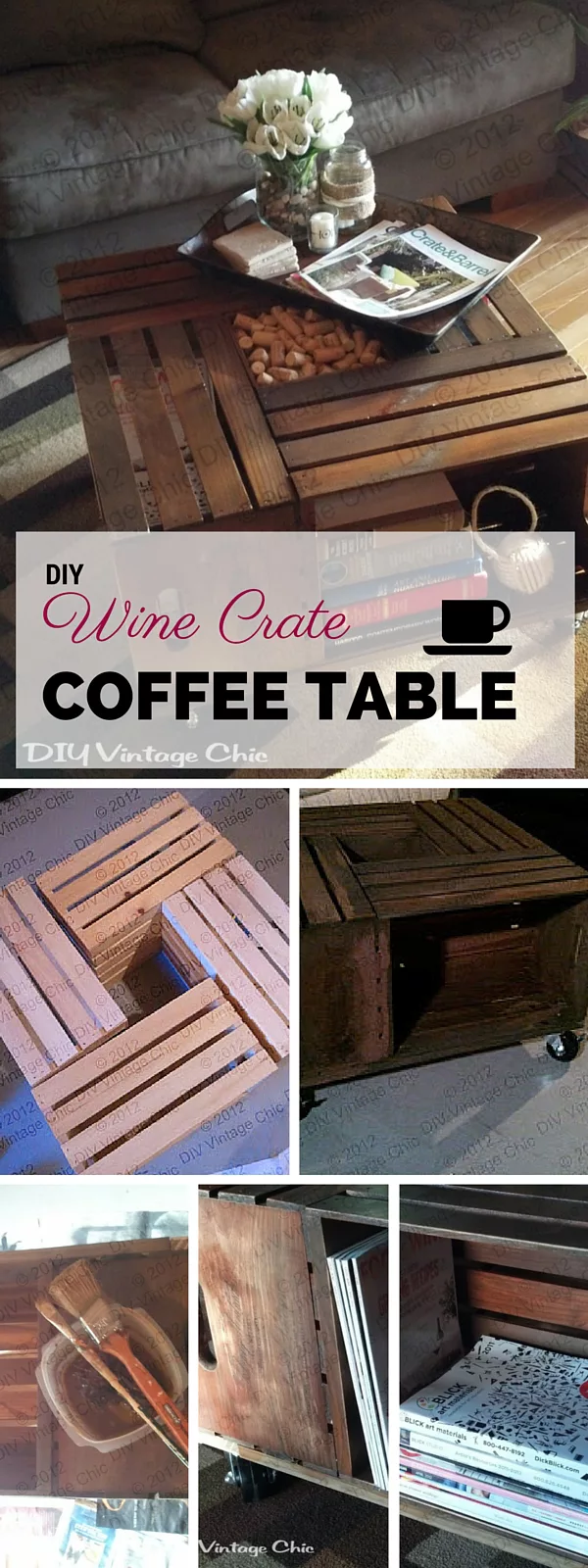 Wine Crate Coffee Table