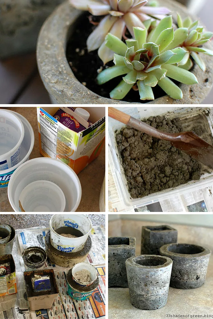 DIY Concrete Planters!