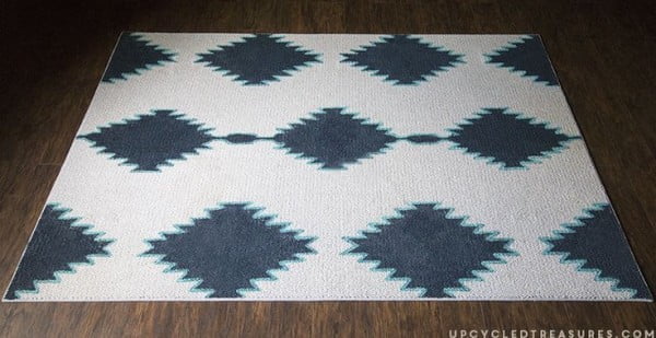 How to make a Painted Rug Inspired by West Elm