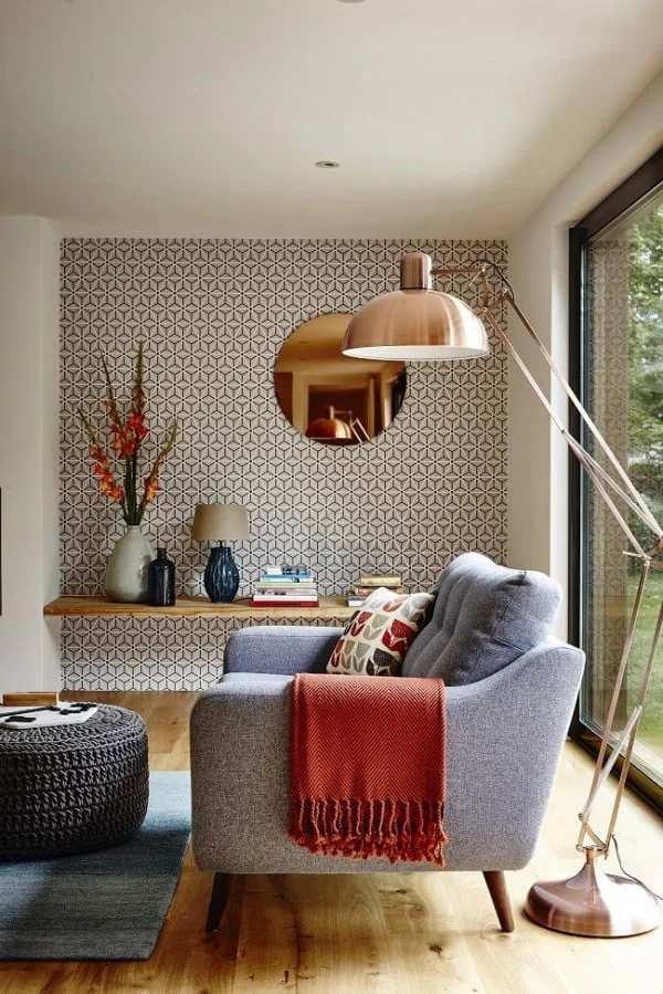 Pattern Accents in Modern Living Room Design