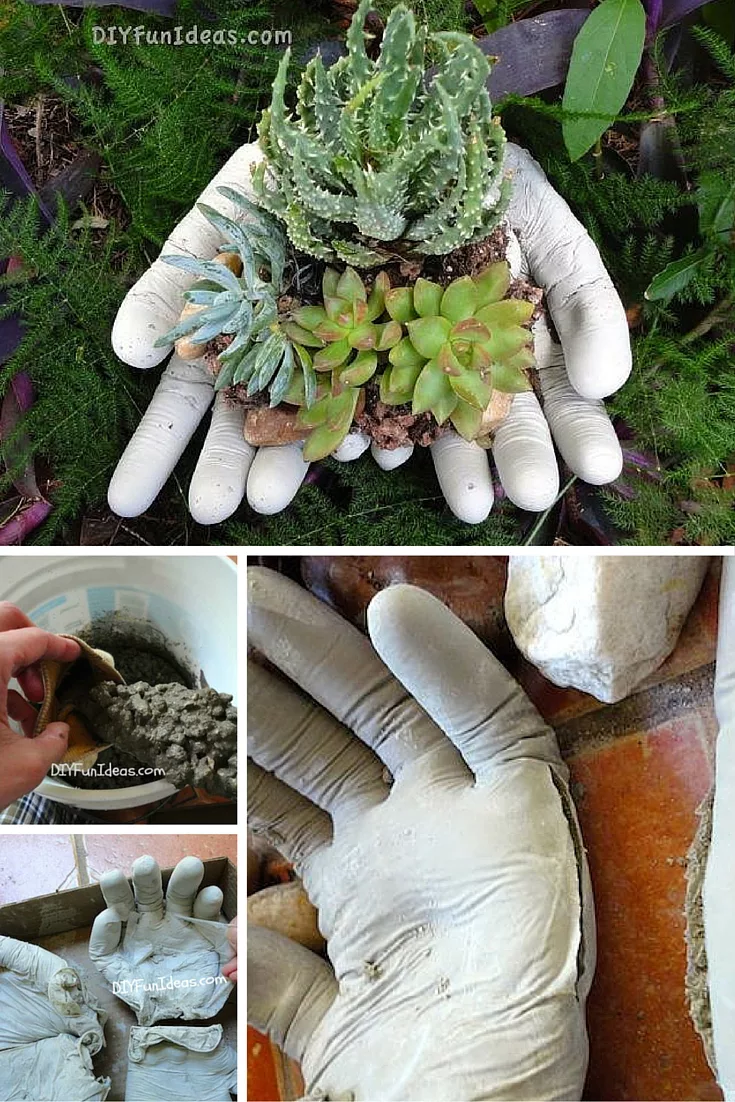 Check out the tutorial: DIY Gloves Planter   