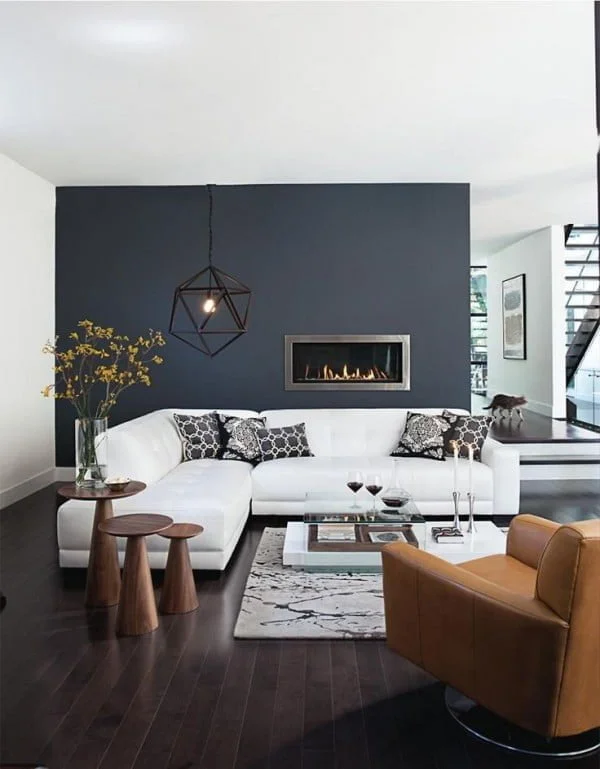 Mixed Materials in Modern Living Room Design