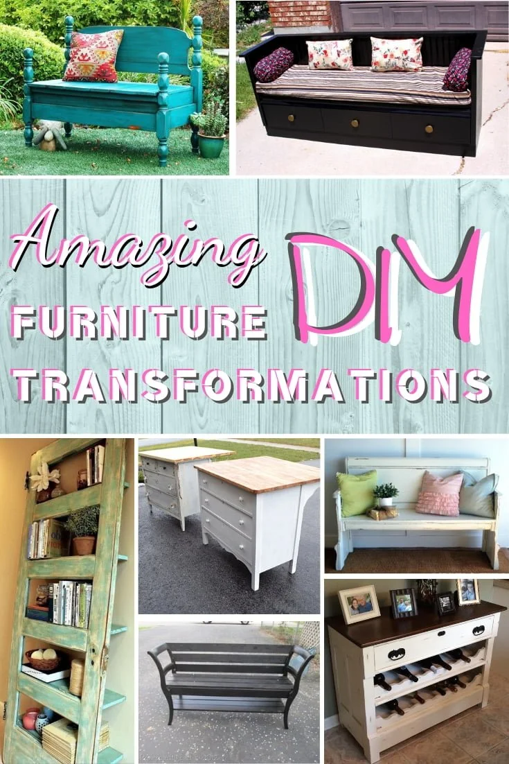 These are some of the most amazing DIY furniture transformations. And you can do them too! #DIY #homedecor #furniture