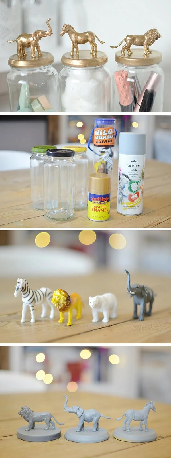 Gold Animal Jars