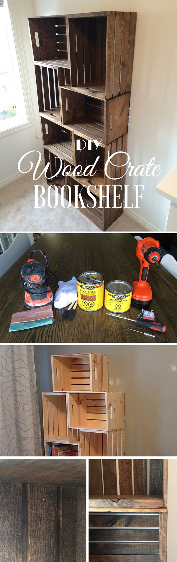 Check out the tutorial: #DIY Crate Bookshelf @istandarddesign