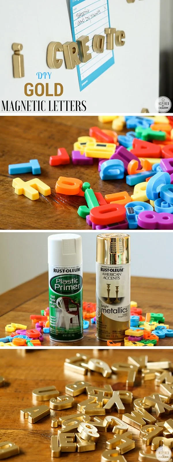 How to make Gold Magnetic Letters