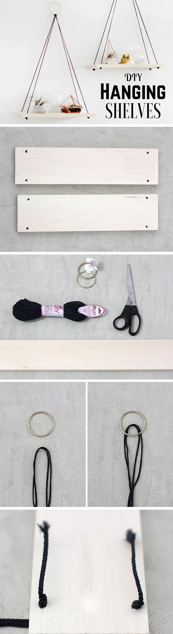 How to make Hanging Shelves
