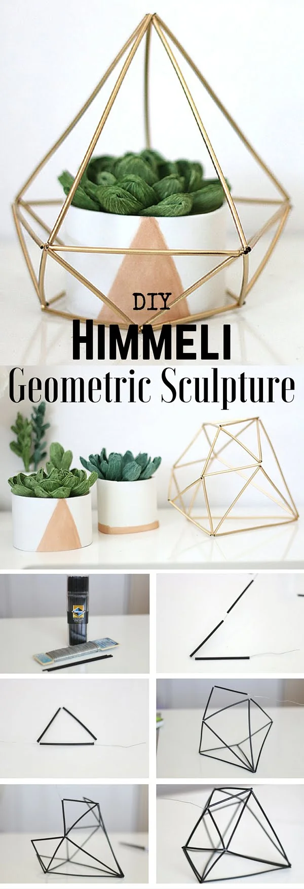 How to make Himmeli Geometric Sculpture