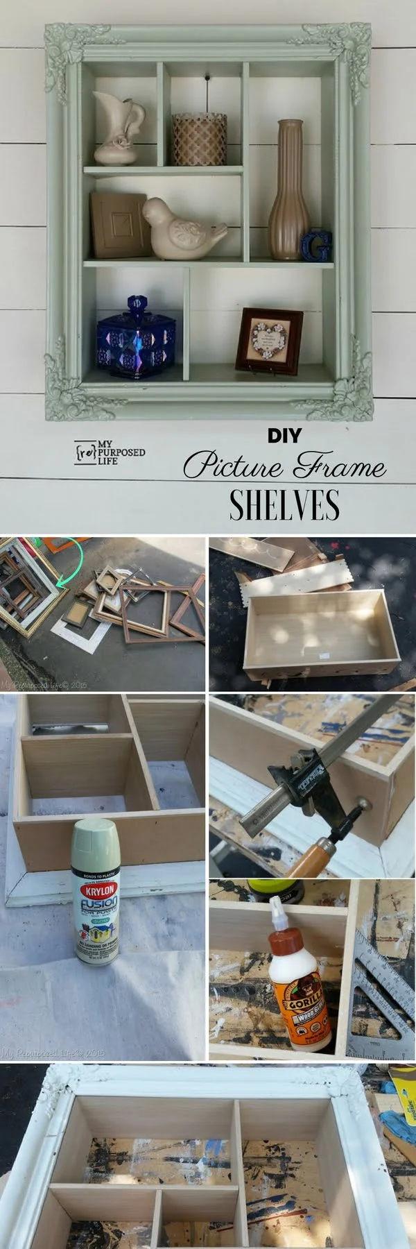 How to make Picture Frame Shelves
