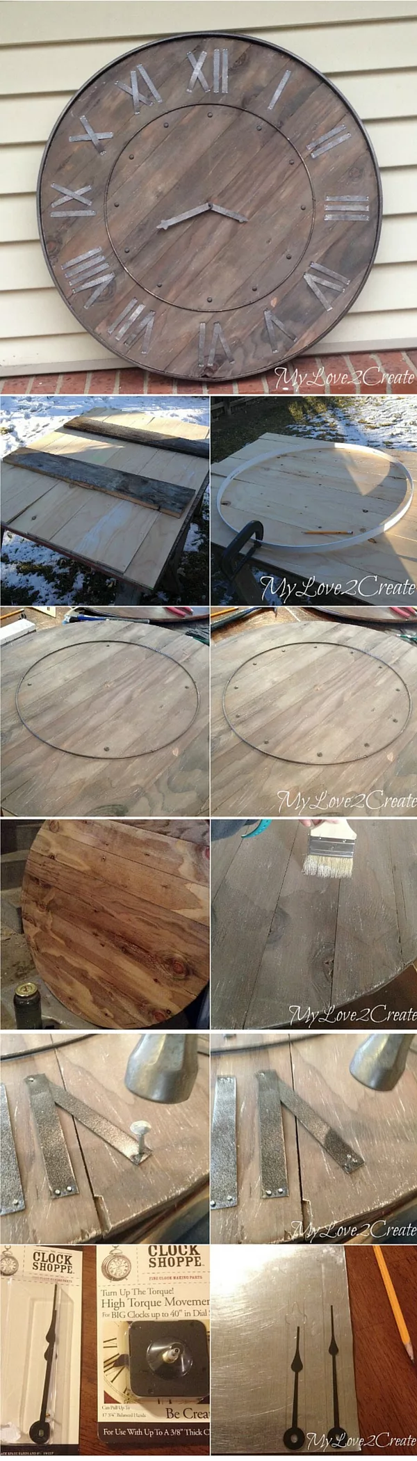 Rustic Wall Clock