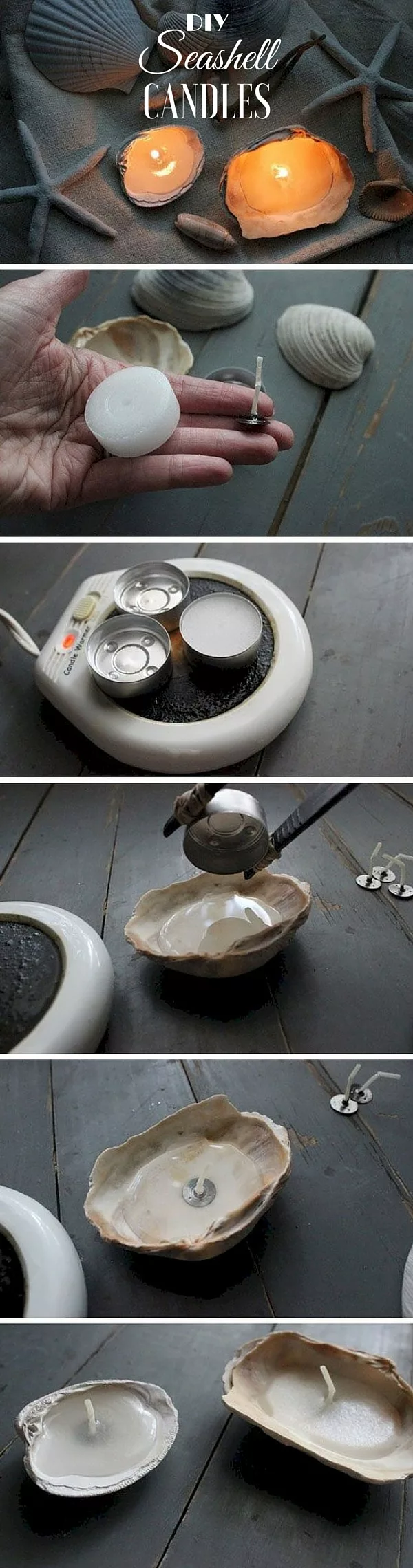 How to make Seashell Candles