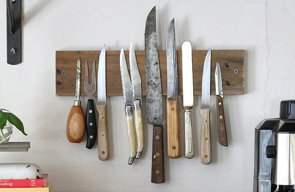 How to make  Rustic Wall Knife Rack