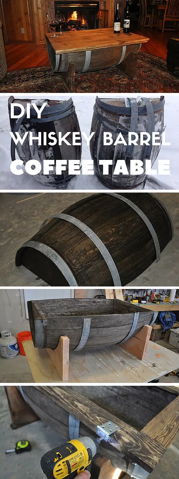 Whiskey Barrel Coffee Table