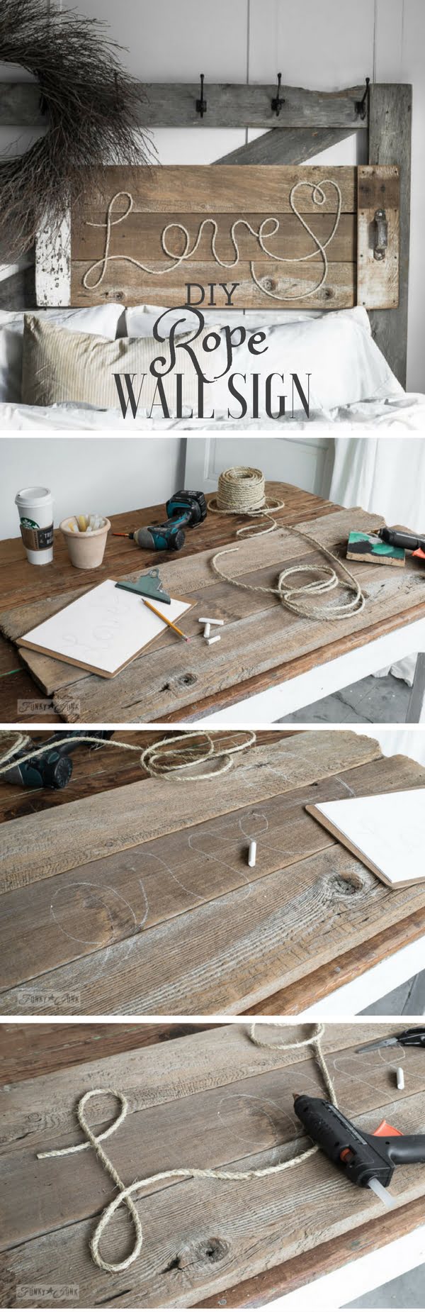 How to make   rope wall signs for    