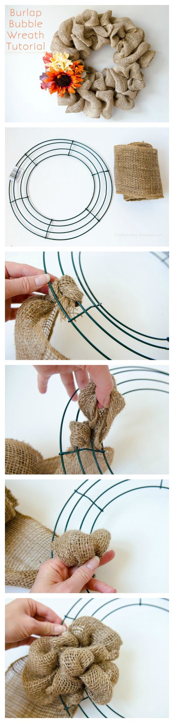 Check out how to make this easy DIY Burlap Wreath