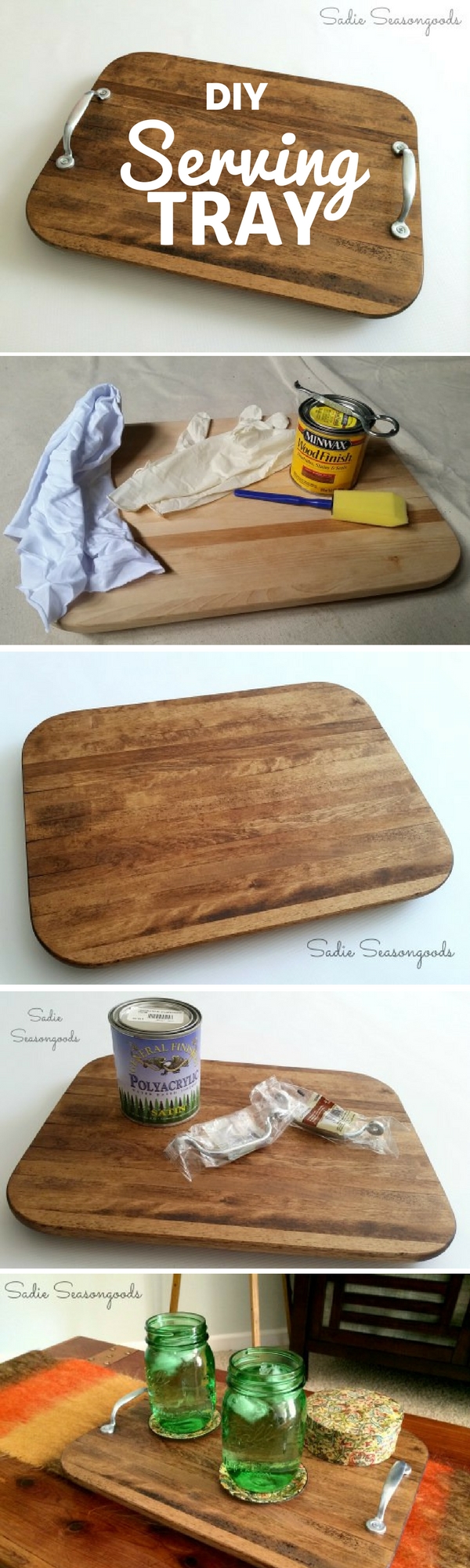 How to make #DIY Farmhouse Serving Tray