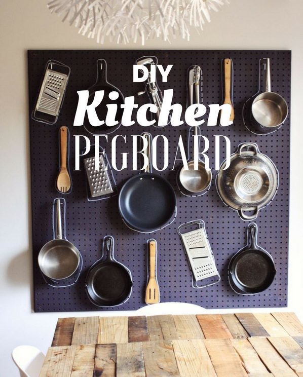 How to make  Kitchen Pegboard 
