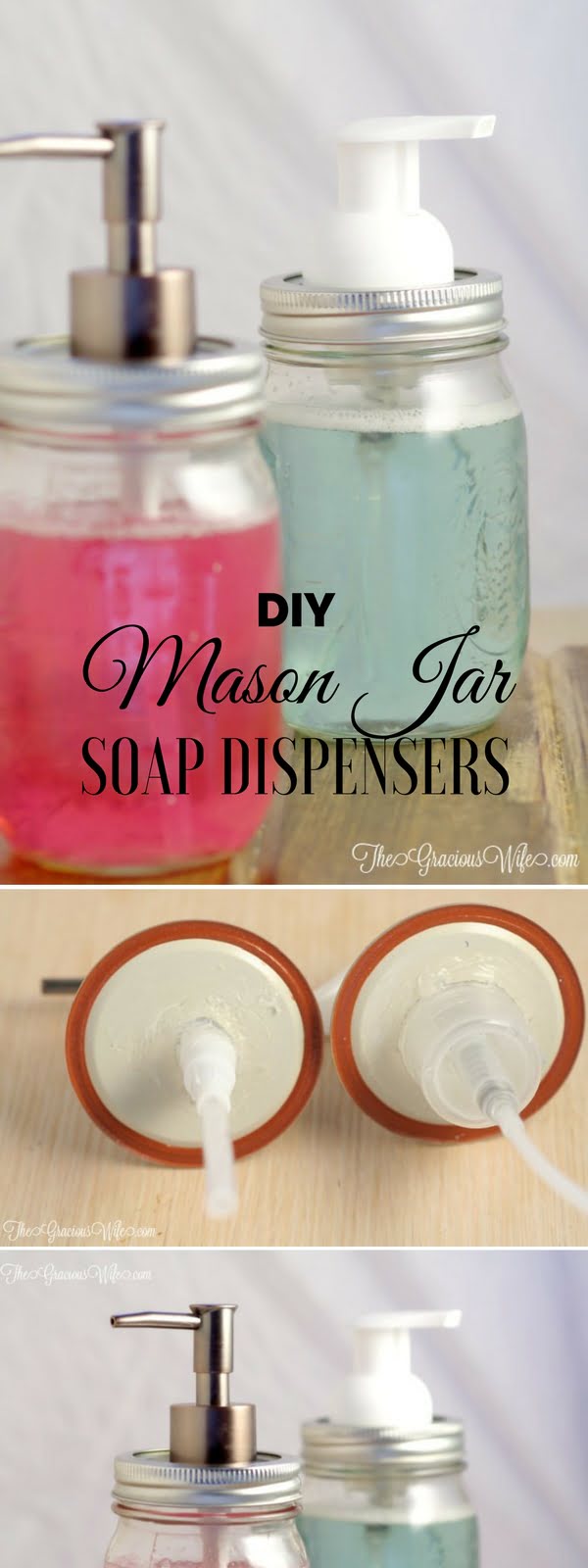 Mason Jar Soap Dispensers