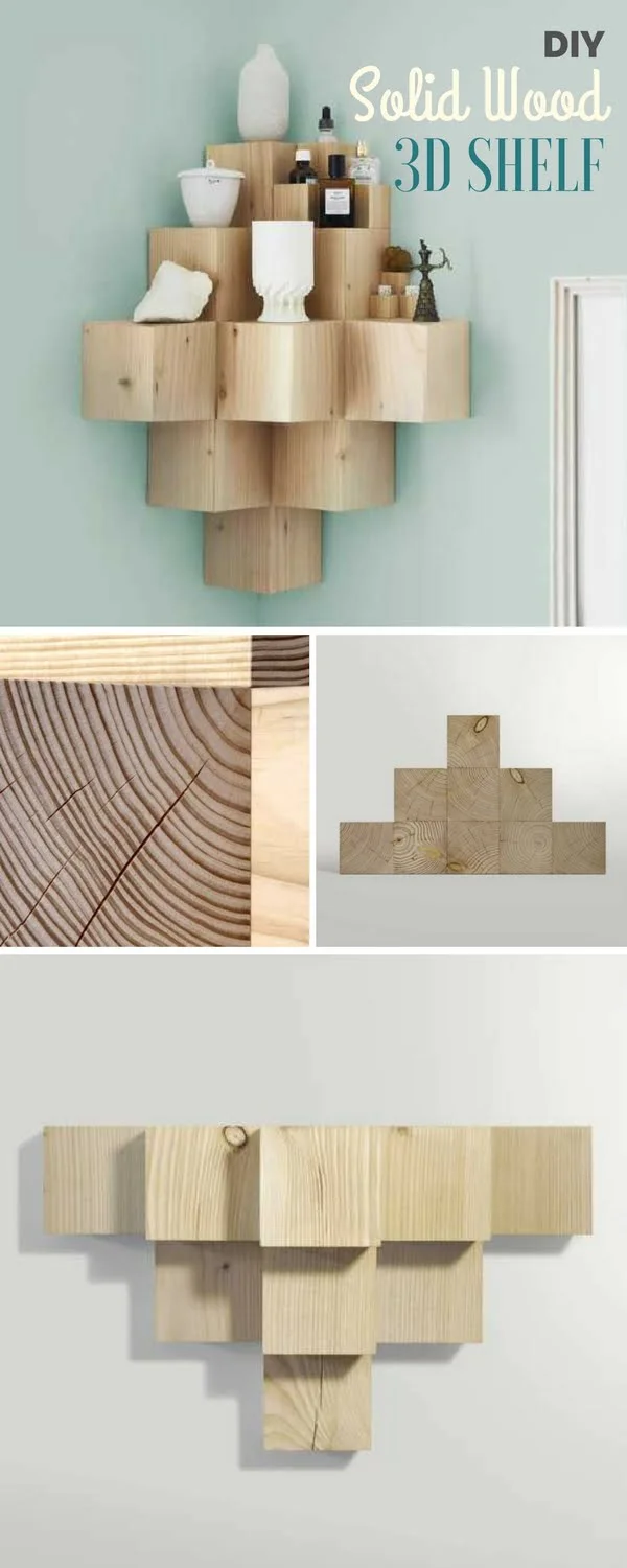 Check out the tutorial:  Solid Wood 3D Shelf