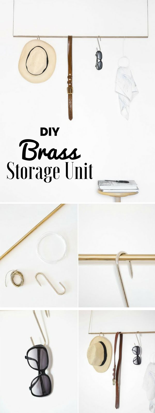 16 Beautiful DIY Bedroom Decor Ideas That Will Inspire You - Check out how to make an easy DIY Brass Storage Unit for bedroom decor