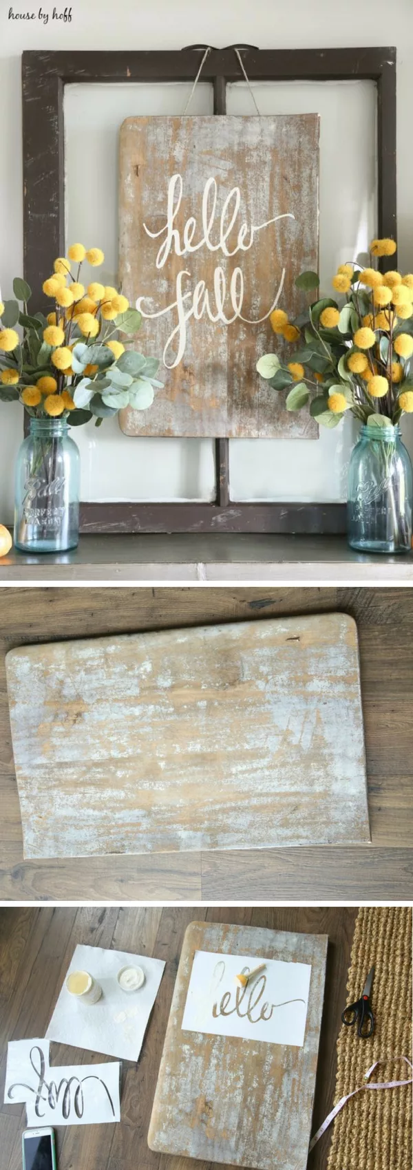 17 Fab DIY Farmhouse Signs You Can Make Yourself - Check out how to make an easy DIY Fall Sign for farmhouse style
