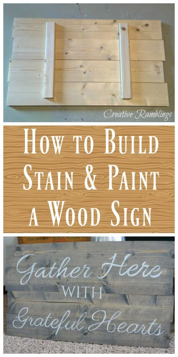 17 Fab DIY Farmhouse Signs You Can Make Yourself - Check out how to make an easy DIY stained wood farmhouse sign