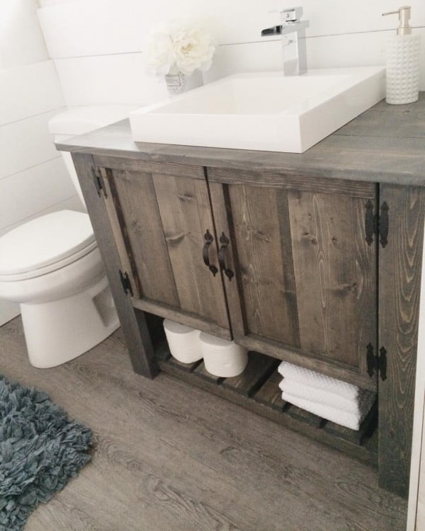  rustic bathroom vanity cabinet 