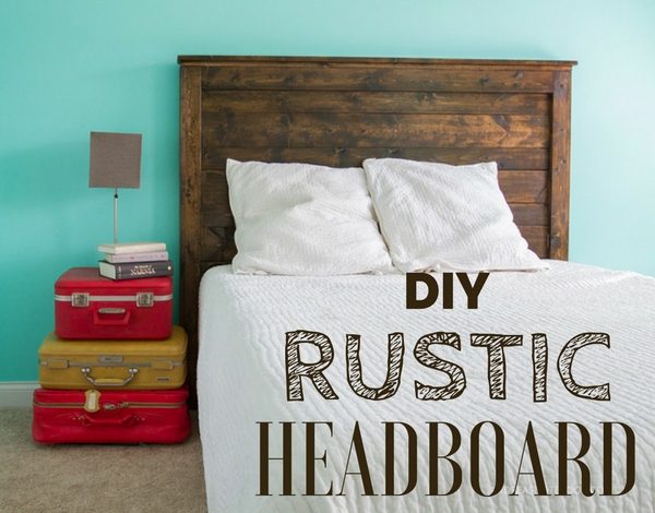 Check out how to build this easy DIY Rustic Headboard