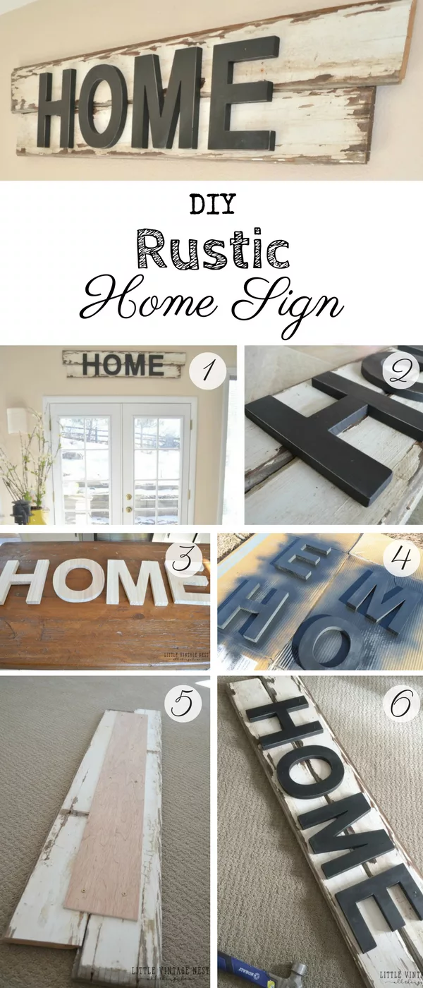17 Fab DIY Farmhouse Signs You Can Make Yourself - Check out how to make an easy DIY Rustic Home Sign