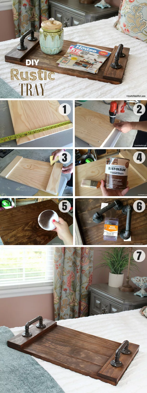 Check out how to make an easy DIY Rustic Tray