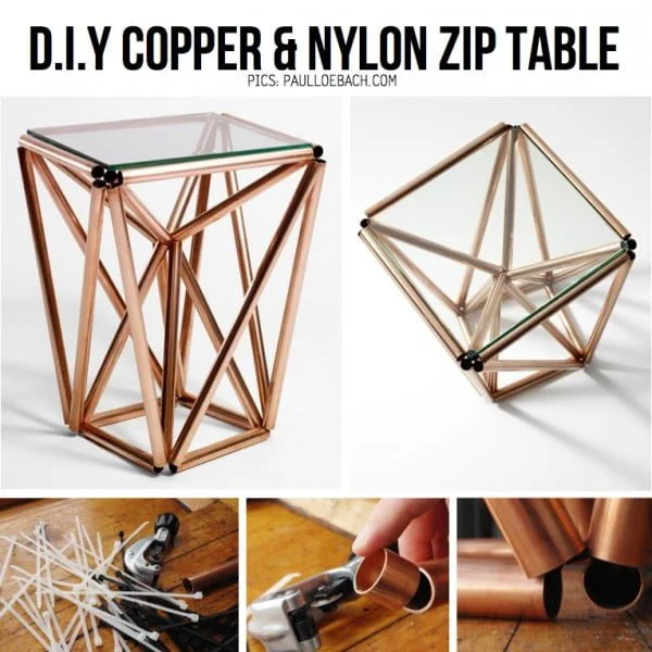 Copper Pipe DIY Table 