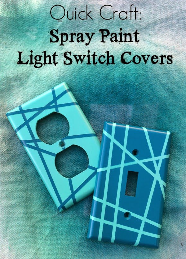 Check out the tutorial for easy DIY Spray Paint Light Switch Covers