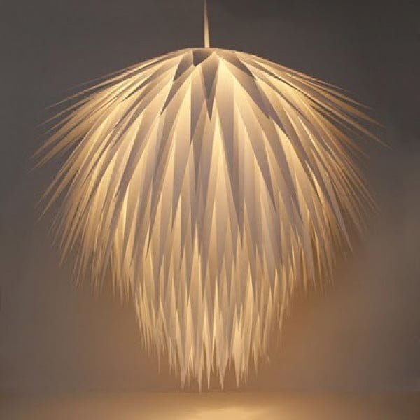 Check out this awesome starburst paper pendant light 