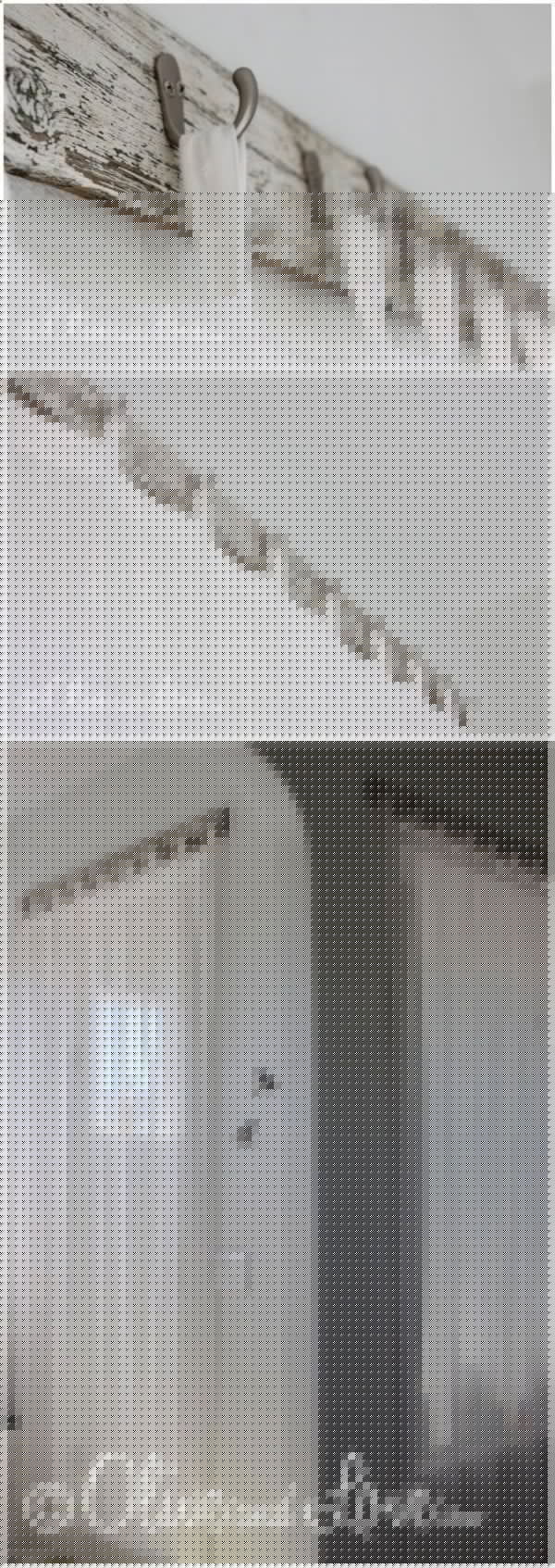 Love the idea for shabby chic curtain hooks