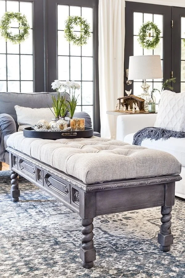  Tufted Coffee Table Ottoman